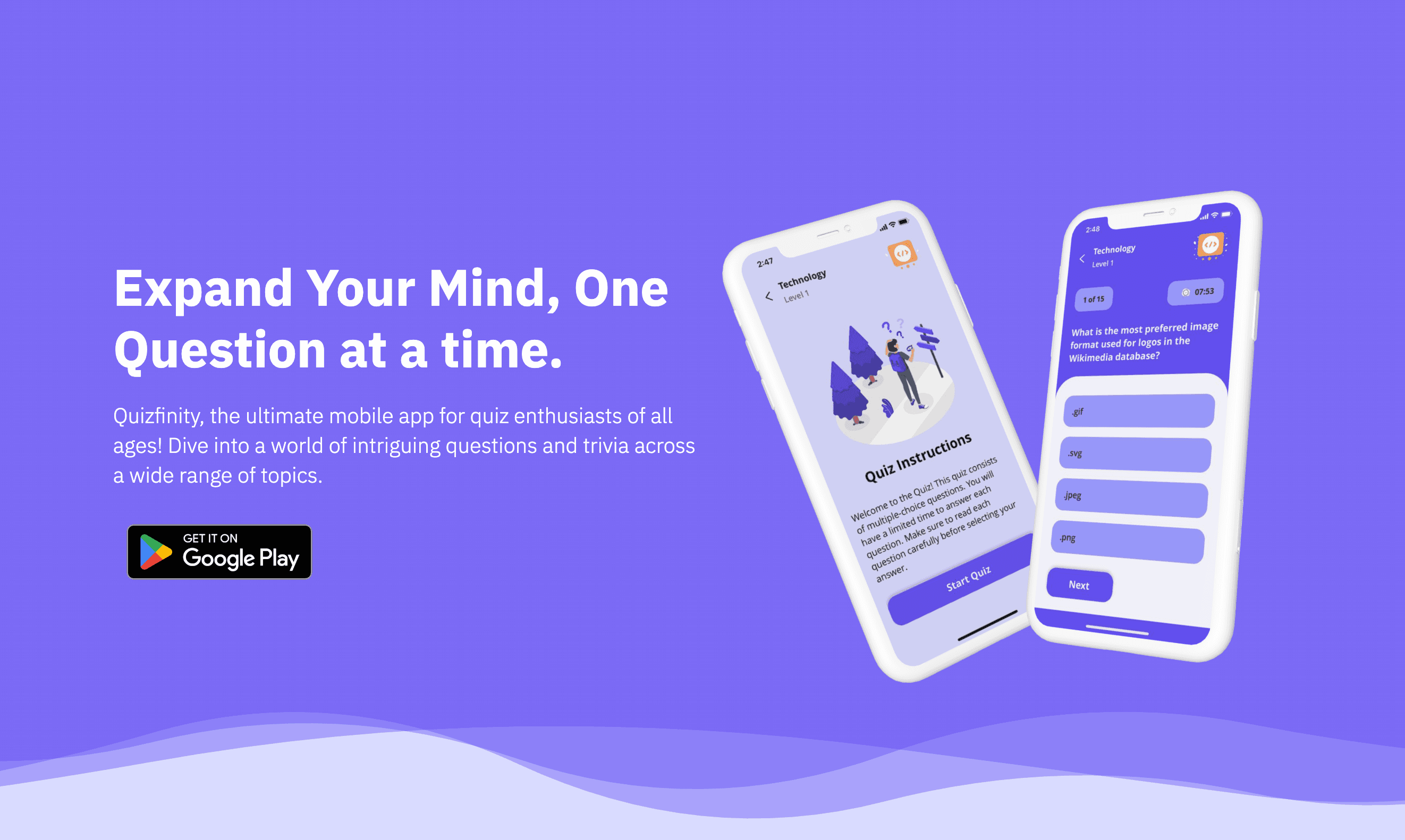 Quizfinity project preview